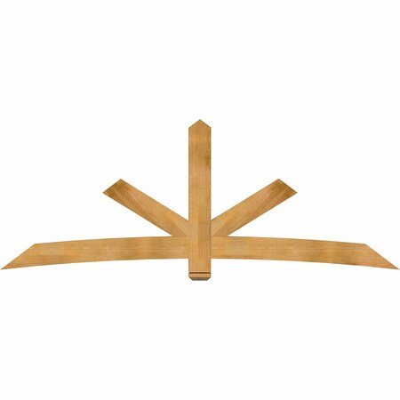 Ekena Millwork Alberta Rough Sawn Timber Gable Bracket, Western Red Cedar, 108"W x 40"H x 4"D x 6"F, 9/12 Pitch GBW108X40X0406ALB00RWR